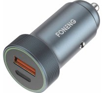 Lādētājs Foneng Komplekts Uzlādes Gsm Automašīnas Foneng C16 Single Usb (metāla)