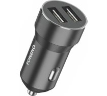 Lādētājs Foneng Metāla Lādētājs Automašīnas Dual Usb Foneng C08 2.4a (Melna)