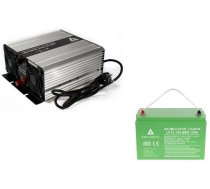 Komplekts Strāvas Avārijas Sinus Ups-1200sr 1200w + Aku 100ah 12v Lifepo4 Bms