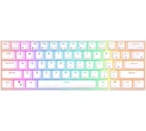 Tastatūra Royal Kludge Tastatūra Mehāniskā Royal Kludge Rk61 Rgb, Brown Switch (Balta)