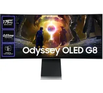 Monitors Samsung Samsung Ls34dg850suxdu | 34 " | Oled | 21:9 | 175 Hz | 0.03 Ms | 3440 X 1440 Pixels | Hdmi Ports Quantity 2 | Silver