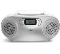 Radio Philips Philips Cd Soundmachine Taz2000 Sudraba/balta - Magnetola Taz2000s/10 (4895229174559)