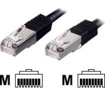 Equip Patchcord Crossover C5e, Sf/utp, 1m, Melns (705910)