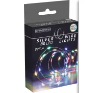 Ziemassvētku Gaismas Christmas Decoration Lampiņas Vadi Akumulatora Girlanda 80 Led Daudzkrāsains