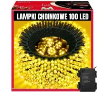Extralink Ziemassvētku Gaismas świąteczne 100 Led światełka Silts Balts Akumulatora 10,5m