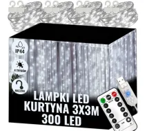 Extralink Priekškars Gaismas 300 Led Auksts 3x3 świąteczne Ziemassvētku Girlanda 5v Usb