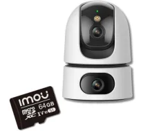 Kamera Ip Imou Ranger Dual Pro 10mp (5mp+5mp) Z Kartą Atmiņas 64gb