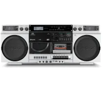 Radio Medion P66538 Retro-boombox Balts (50076162)