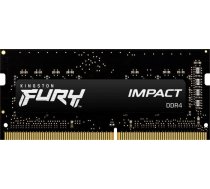 Atmiņa Portatīvajam Datoram Kingston Fury Impact, Sodimm, Ddr4, 8 Gb, 3200 Mhz, Cl20 (kf432s20ib/8)