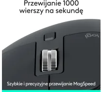 Datora pele Logitech Logitech MX Master 3S Graphite