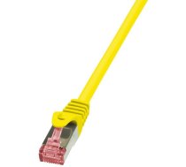 Logilink Patchcord Cat.6 S/ftp Pimf 0,5m, Dzeltens (cq2027s)