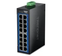 Switch Trendnet Trendnet Ti-g160 16-portu Slēdzis Gigabita Do Zastosowań Rūpnieciskajiem, Stiprinājums Uz Sliedes Din