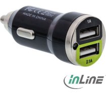 Lādētājs Inline Dual 2x Usb-a 2.1 A (31502c)