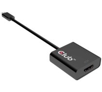 Adapteris Usb Club 3d Usb-c - Hdmi Melns  (cac-2504)