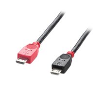 Kabelis Usb Lindy Microusb - Microusb 1 M Melns (31759)