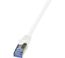 Logilink Patchcord, Cat6a, S/ftp, Pimf, 0.25m, Balts (cq3011s)