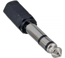 Adapteris Av Inline Jack 6.3mm - Jack 3.5mm Melns (99305)