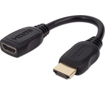 Kabelis Manhattan Hdmi - Hdmi 0.2m Melns (354523)