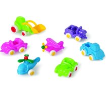 Viking Toys Transportlīdzekļi Mini Chubbies Fun Colors 7.gab. Dažādas Krāsas