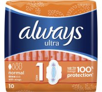 Always Ultra Normal Plus Higiēnas Paketes Higiēniskie 10 gab.