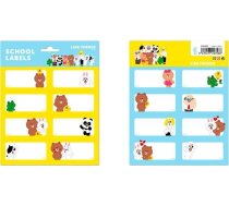 Line Friends Line Friends - Komplekts Naklejek / Etiķešu 16 gab.