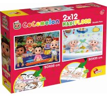 Lisciani Lisciani Cocomelon Divpusējs Puzzle Podlogowe 2x12 E. Laiks Coś Zbudować