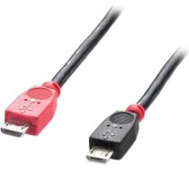 Kabelis Usb Lindy Microusb - Microusb 0.5 M Melns (31758)