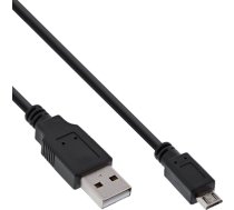 Kabelis Usb Inline Usb-a - Microusb 1 M Melns (s-31710)