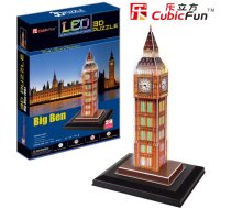 Cubicfun Puzzle 3d Pulkstenis Big Ben (gaisma) - L501h