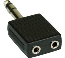 Adapteris Av Inline Audio 6.3mm Jack Vīriešu Stereo - 2x 3.5mm Jack Sieviešu Stereo (99304)