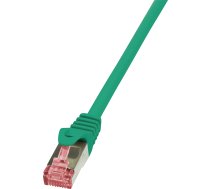 Logilink Cat 6 Patchcord S/ftp Pimf Zaļš 0.5m (cq2025s)