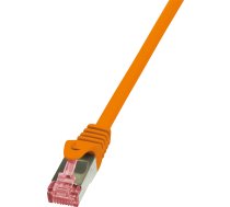 Logilink Patchcord Cat6, S/ftp, Pimf, 0.25m, Oranžs (cq2018s)