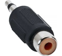 Adapteris Av Inline Jack 3.5mm - Rca (cinch) Melns (99326)