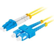 Lanberg Patchcord Optiskās šķiedras Sm Sc/upc-lc/upc Duplex 3.0mm Lszh G657a1 1m Dzeltens Lanberg