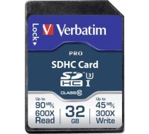 Karte Verbatim Pro Sdhc 32 Gb Class 10 Uhs-i/u3  (47021)