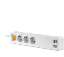 Platinet PLATINET SMART POWER STRIP 1,8M GERMAN TYPE 16A 4xUSB-A/5A TUYA APP [45507]