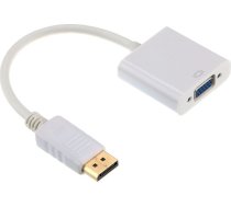 Adapteris Av Gembird Displayport - D-sub (vga) Balts (a-dpm-vgaf-02-w)