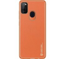 Dux Ducis Dux Ducis Yolo Eleganckie Futlāris Vāks No ādas Eko Samsung Galaxy M30s Oranžs