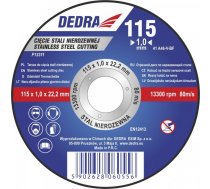 Dedra Disks 125x1,5x22,2mm Do Ciecia Nerūsējošā tērauda Inox - F13322