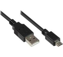 Kabelis Usb Good Connections Usb-a - Microusb 1.8 M Melns (93181)