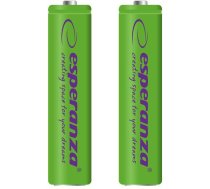 Esperanza Akumulators Zaļš Aaa / R03 1000mah 2 gab.