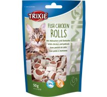 Treat for cats PREMIO Rolls, chicken/pollock, 50 g