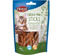 Treat for cats PREMIO Mini Sticks, chicken/rice, 50 g