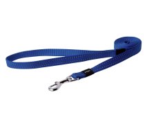 Rogz Utility Medium 16mm Snake Fixed Dog Lead, Blue Reflective