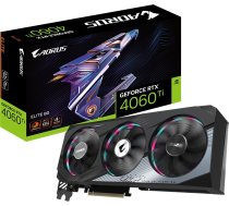 Karte Grafiskā Gigabyte Aorus Geforce Rtx 4060 Ti Elite 8gb Gddr6 (gv-n406taorus E-8gd)