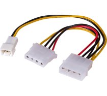 Akyga Molex X2 - 3-pin, 0.15m, Daudzkrāsains (ak-ca-35)