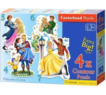 Castorland Puzzle x4 Princesses in Love