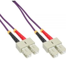 Inline Patchcord Optiskās šķiedras Sc/sc, 50/125µm, Om4 0.5m (83555p)