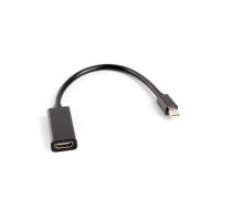 Adapteris Lanberg Ad-0005-bk (mini Displayport M - Hdmi F; 0,20m; Krāsa Melns)