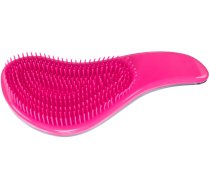 Soft brush, plastic, 19 cm, pink/black